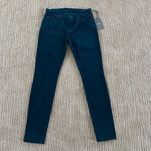 7 For All Mankind Green Corduroy Midrise Pant